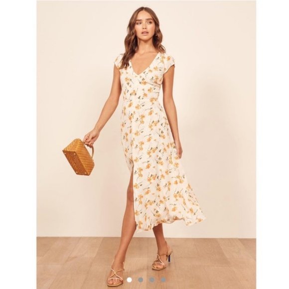 Reformation Dresses & Skirts - Reformation Wellfleet Dress Limonada 0